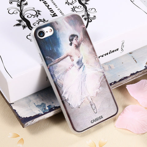 3D Embossed Ballet Girl Phone Case