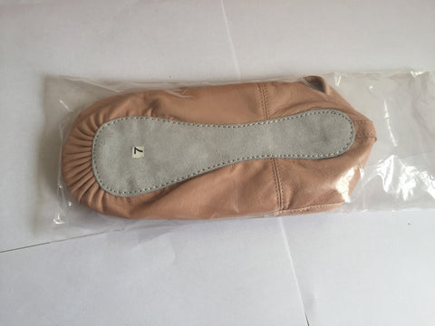 Pink Leather Full Sole Ballet Shoes