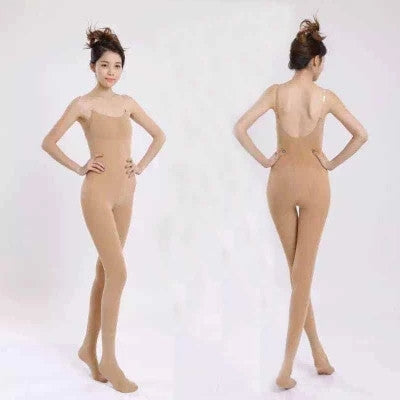 Skin Tone Full Body Seamless Ballet Tights